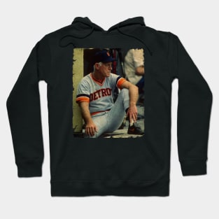 Sparky Anderson in Detroit Tigers Hoodie